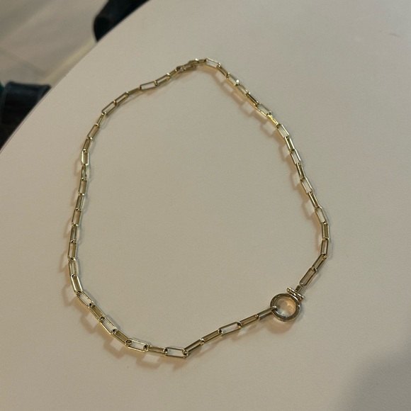 Gorjana Parker Paperclip Necklace 18k Gold Plated - Picture 3 of 4